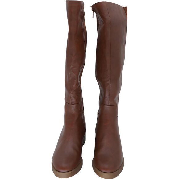 LifeStride Bristol High Shaft Boots Walnut Brown Faux Leather Women US 7.5M - Picture 5 of 6